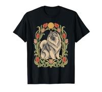 Tulipes Art Nouveau - Wolfspitz T-Shirt