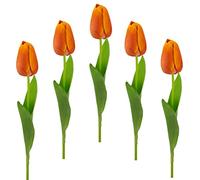 Tulipes artificielles Real Touch - Bouquet de Tulipes artificielles - Décoration de Printemps - Décoration de Pâques - Fleurs artificielles - Décoration de Mariage - Fleur de Tige - Fleur en Soie