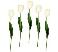 Tulipes artificielles Real Touch - Bouquet de Tulipes artificielles - Décoration de Printemps - Décoration de Pâques - Fleurs artificielles - Décoration de Mariage - Fleur de Tige - Fleur en Soie