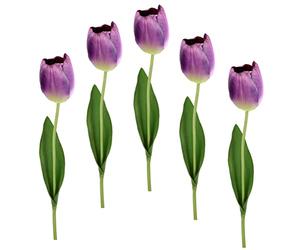 Tulipes artificielles Real Touch - Bouquet de Tulipes artificielles - Décoration de Printemps - Décoration de Pâques - Fleurs artificielles - Décoration de Mariage - Fleur de Tige - Fleur en Soie