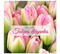 Tulipes élégantes (Calendrier mural carré 2026 30x30 cm) Calendrier double avec une page pour vos prises de notes: Des portraits de tulipes variés décorent votre maison toute l'année