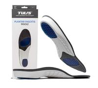Tuli's Plantar Fasciitis Insoles - semelles de soutien pour fasciite plantaire & douleurs du talon, amorti antichoc, 1 paire, Taille : L