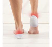 Tuli's Talonnettes Gel Classiques - Semelles Thermoplastiques, Conception Multicouche, Absorbe Chocs - Soulage Douleur Talon, Fascia Plantaire, Périosties Tibiales, Fatigue - 15x9x0.1cm Taille M