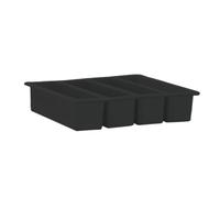 tulkdexi Moule à beurre résistant à la température - Facile à nettoyer - Plateau en silicone avec couvercle pour brownies maison - Herbes et ail - Anti-adhésif - Taille standard - Noir