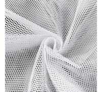 Tulle Blanc 150 x 160 cm Tissu Polyester Stretch Tulle Blanc Vendu au Mètre Tissu Tulle Tissu Tulle Blanc Tissu Tulle Polyvalent Blanc Tissu Filet Polyester pour Vêtements DIY Décoration