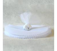 Tulle - HOBI - 25 ronds - 24 cm - blanc - mixte