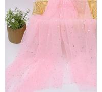 Tulle Imprimé À Points Argentés Mirage À Paillettes Pour Filles,Robe De Princesse D'été,Tissu De Décoration Pour Vêtements Faits À La Main - Type Pink-150cm X1meter
