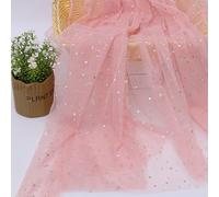 Tulle Imprimé À Points Argentés Mirage À Paillettes Pour Filles,Robe De Princesse D'été,Tissu De Décoration Pour Vêtements Faits À La Main - Type Han Pink-150cm X1meter