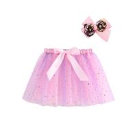 Tulle Jupe Enfant en Bas âge Infantile Fille Tutu Princesse Jupe Moelleux Doux Tulle Ballet Fête d'anniversaire Jupon Party Robe de Filles Princesses Ballet Tutu Jupes 3-8 ans