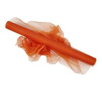 Tulle, orange, L: 50 cm, 5 m/ 1 rouleau