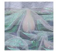 Tulle souple, Pleated Textured Fabric Multicolor 140cm x 100cm Sold By The Meter(Beige)