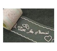 tulle vive les mariés 8cmx10m rose - hobi rl316/ro Rose G