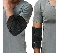 TULLWCY Coudière confortable pour la nuit - Coudière avec 2 attelles métalliques amovibles pour syndrome du canal cubital, tendinite, coudière pour