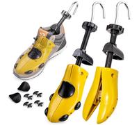 TULMERO 1 paire d'embauchoirs à chaussures 4 directions : étireurs de chaussures, extenseurs d'hallux pour chaussures - Taille 36-46, 1 paire de chaussures jaunes, 36- 46