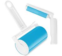 TULMERO Rouleau à peluches en silicone réutilisable - Lot de rouleaux à peluches pour poils d'animaux - Grand et petit voyage - Rouleau à peluches lavable - Pour poils d'animaux, vêtements et meubles