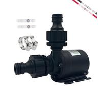 Tulov Pompe à eau DC 12 V - Petite pompe sans balais - Pompe à eau submersible sans balais - 800 l/h 5 m - Avec noyau en céramique - Pour piscines, aquariums, fontaines solaires et petites