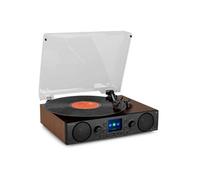 Tulsa Platine Vinyle Bluetooth, Lecteur Vinyles avec Radio FM/DAB Plus