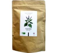 Tulsi BIO - Basilic Sacré 100g - Feuilles Coupées Séchées - Tisane Adaptogène Anti-Stress & Relaxation - Favorise le Sommeil et la Digestion - Qualité Herboristerie - ESTÉNAT