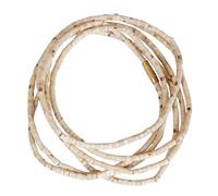 Tulsi Kanthi Mala Original - 3 Mala ronds en bois marron (triple couche) pour porter le cou, Regular, Bois, Pas de gemme