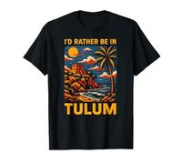 Tulum Beach Id Rather Be in Tulum Vintage Plage Life T-Shirt