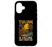 Tulum is Calling I Must Go Vintage Plage Life Coque pour iPhone 16