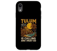 Tulum is Calling I Must Go Vintage Plage Life Coque pour iPhone XR