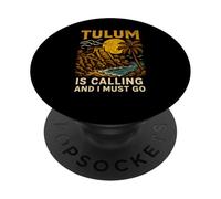 Tulum is Calling I Must Go Vintage Plage Life PopSockets PopGrip Adhésif