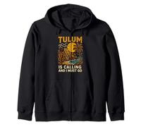Tulum is Calling I Must Go Vintage Plage Life Sweat à Capuche