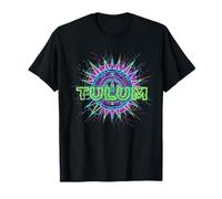 Tulum Mexico Riviera Maya Calendrier rétro électrique Souvenir T-Shirt