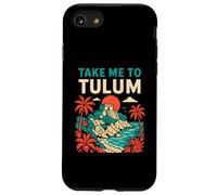 Tulum Palm Trees Take Me to Tulum Retro Chaussures de Plage pour Femme Coque pour iPhone SE (2020) / 7/8