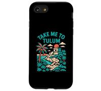 Tulum Palm Trees Take Me to Tulum Retro Chaussures de Plage pour Femme Coque pour iPhone SE (2020) / 7/8