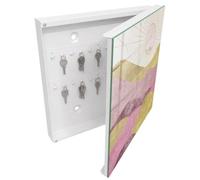 Tulup Armoire à Clés 30x30 cm | Blanc | Porte Droite | Fixation Murale