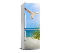 Tulup Autocollant Frigo Réfrigérateur 60x180cm Sur Un Mur Décoratif Auto-adhésif - Mouette sur les dunes