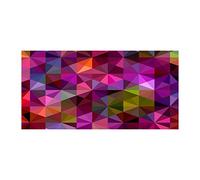 Tulup Crédence de cuisine 100x50cm Dosseret en verre Fond de hotte Verre de sécurité trempé Splashback Guard - Art: moderne et classique - Multicolore - Abstraction Des Vagues