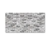 Tulup Crédence de Cuisine 100x50cm Dosseret en Verre Fond de hotte Verre de sécurité trempé Splashback Guard - Divers - Gris - Mur De Briques