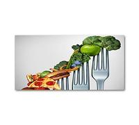 Tulup Crédence de cuisine 100x50cm Dosseret en verre Fond de hotte Verre de sécurité trempé Splashback Guard - Nourriture et boissons - Multicolore - Progrès Dans Le Régime