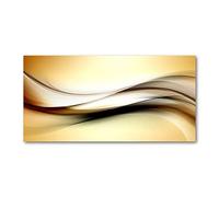 Tulup Crédence de cuisine 100x50cm Dosseret en verre Fond de hotte Verre de sécurité trempé Splashback Guard - Art: moderne et classique - Or - Résumé Historique