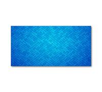 Tulup Crédence de cuisine 100x50cm Dosseret en verre Fond de hotte Verre de sécurité trempé Splashback Guard - Art: moderne et classique - Bleu - Résumé Historique