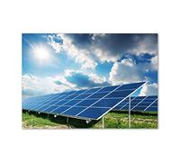 Tulup Crédence de cuisine 100x70cm Dosseret en verre Fond de hotte Verre de sécurité trempé Splashback Guard - Divers - Bleu - Batteries Solaires