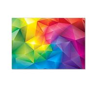 Tulup Crédence de cuisine 100x70cm Dosseret en verre Fond de hotte Verre de sécurité trempé Splashback Guard - Art: moderne et classique - Multicolore - Résumé Historique