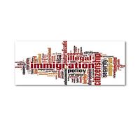 Tulup Crédence de cuisine 125x50cm Dosseret en verre Fond de hotte Verre de sécurité trempé Splashback Guard - Énonciations - Rouge - Immigration