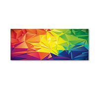 Tulup Crédence de cuisine 125x50cm Dosseret en verre Fond de hotte Verre de sécurité trempé Splashback Guard - Art: moderne et classique - Multicolore - Résumé Historique