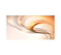 Tulup Crédence de cuisine 140x70cm Dosseret en verre Fond de hotte Verre de sécurité trempé Splashback Guard - Art: moderne et classique - Orange - Résumé Historique