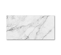 Tulup Crédence de cuisine 140x70cm Dosseret en verre Fond de hotte Verre de sécurité trempé Splashback Guard - Divers - Blanc - Marbre