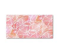 Tulup Crédence de cuisine 140x70cm Dosseret en verre Fond de hotte Verre de sécurité trempé Splashback Guard - Art: moderne et classique - Rose - Résumé Historique