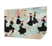 Tulup Décor Mural Adhésif 152x104 cm Moderne Pose Murale Résistante aux Taches Décoration Intérieure pour Chambre à Coucher et Salon Haute Qualité - Femmes marchant