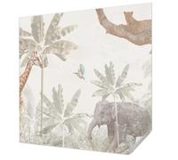 Tulup Décor Mural Adhésif 250x250 cm Décoration Intérieure pour Chambre à Coucher et Salon Panoramique Haute Qualité Résistante aux Taches Pose Murale - oasis tropicale