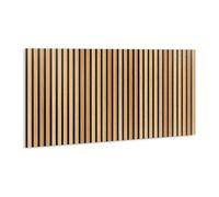 Tulup Imperméable PVC 100x50cm Panneaux Autocollants Muraux pour la Cuisine Salle de bains Adhesive - Planches à lamelles en bois