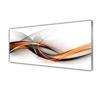 Tulup Impression sur Verre Trempé 125x50cm - Plastique Imprimés Tableau Mural Moderne Décoration Déco Design 4 Crochets - Art Abstrait