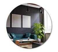 Tulup Miroir Rond Ø 70 cm de Maquillage Gros Salle de Bain vers la Chambre Décoration Tour Miroir Mural
